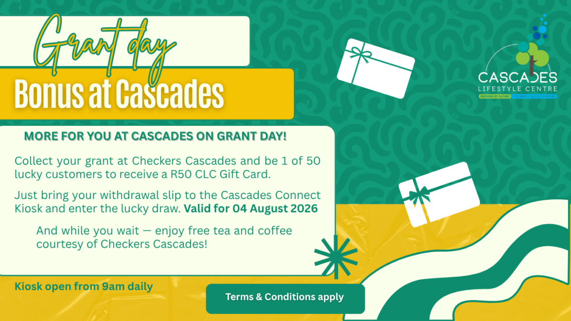 Grant day bonus at Cascades – August 2026!